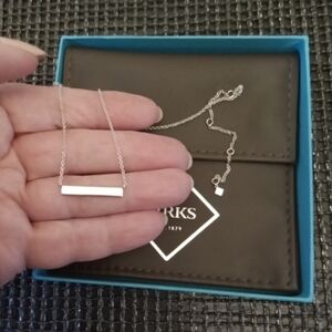 Birks Horizontal Bar Sterling Silver Necklace